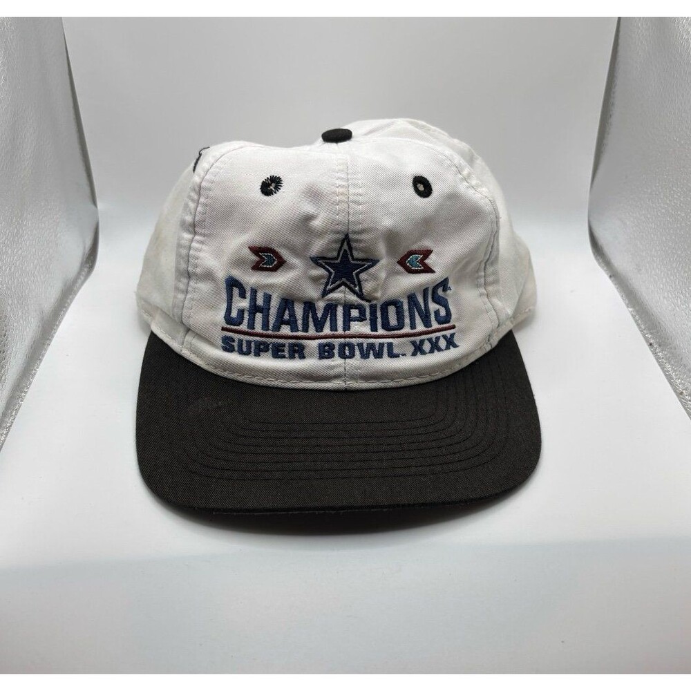 Vintage 1996 Dallas Cowboys Snapback Super Bowl XXX 30 Champions LOGO 7 Hat Cap